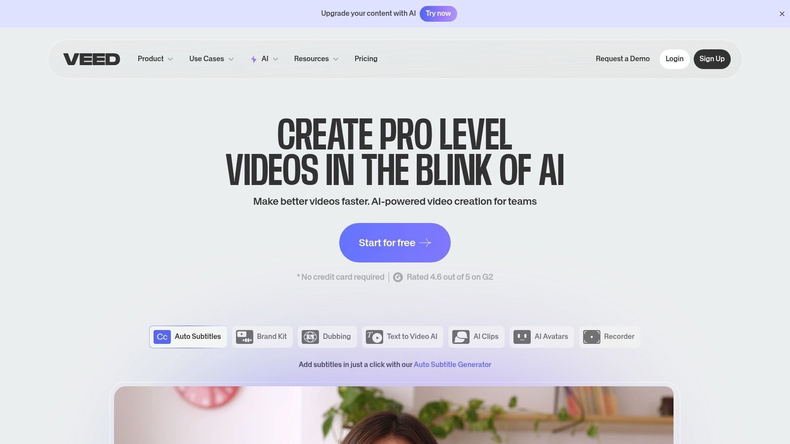 VEED – Auto Subtitles & Transcription