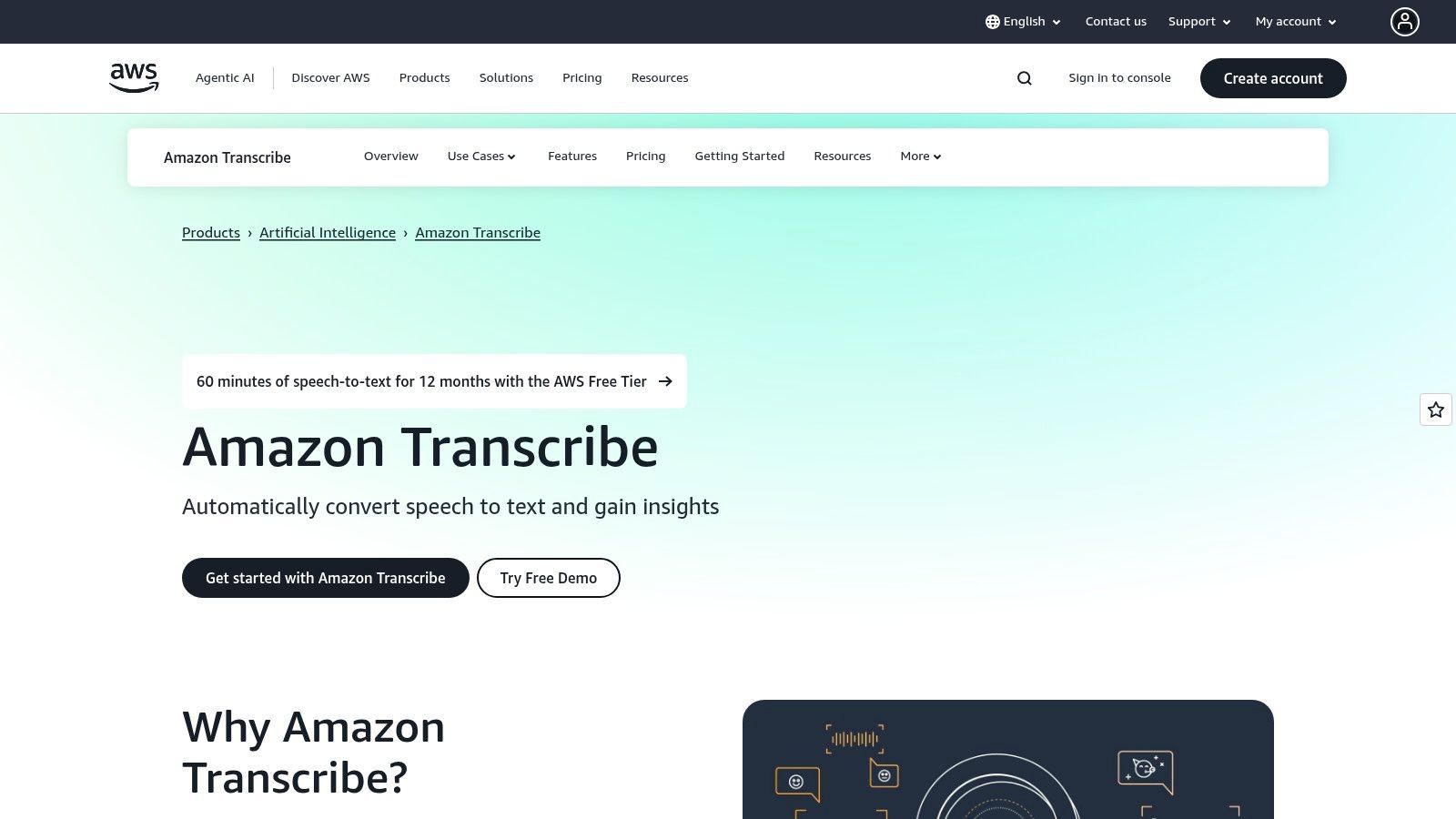Amazon Transcribe (AWS)