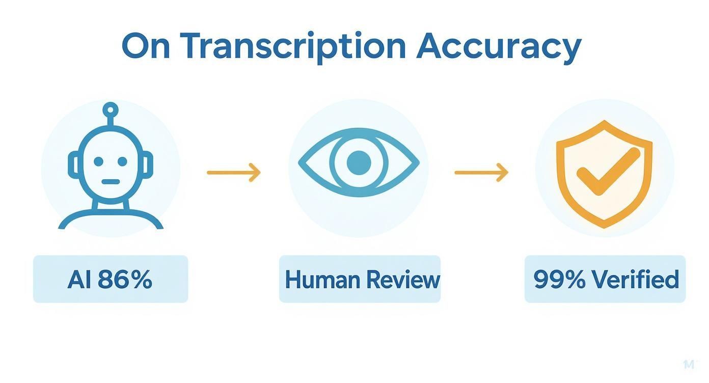 Infographic about transcription software for qualitative research