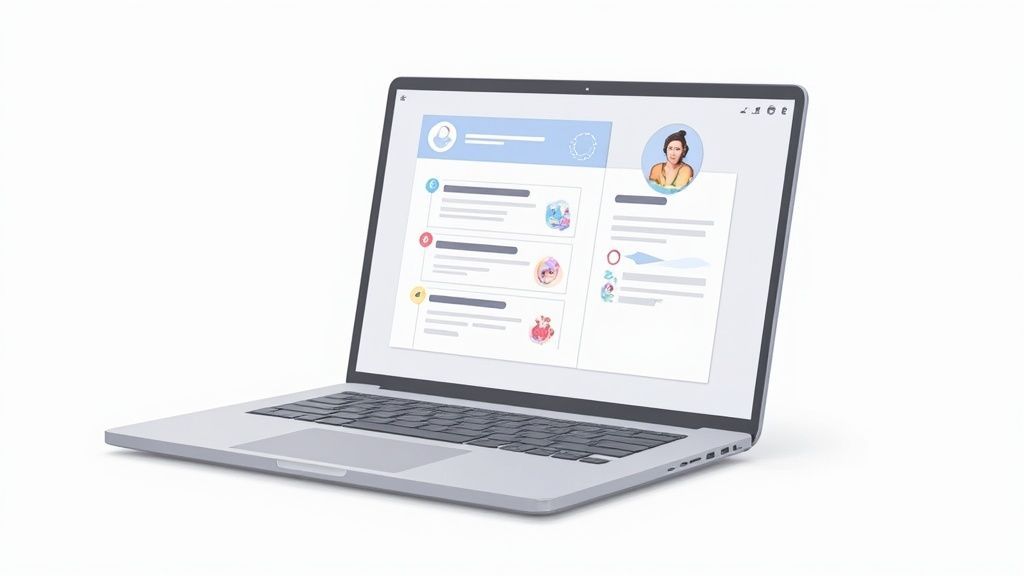 A person focused in a Zoom meeting, with AI-generated notes appearing on the side.