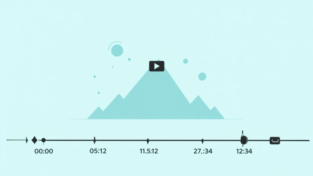 A person adding a time stamp on a video in a video editor