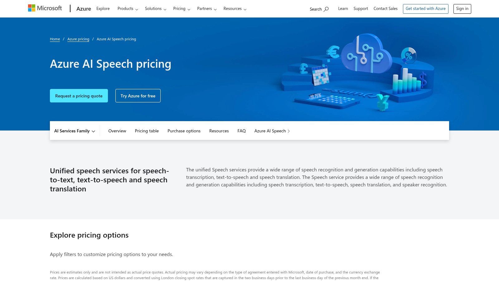 Microsoft Azure AI Speech (Speech to Text)