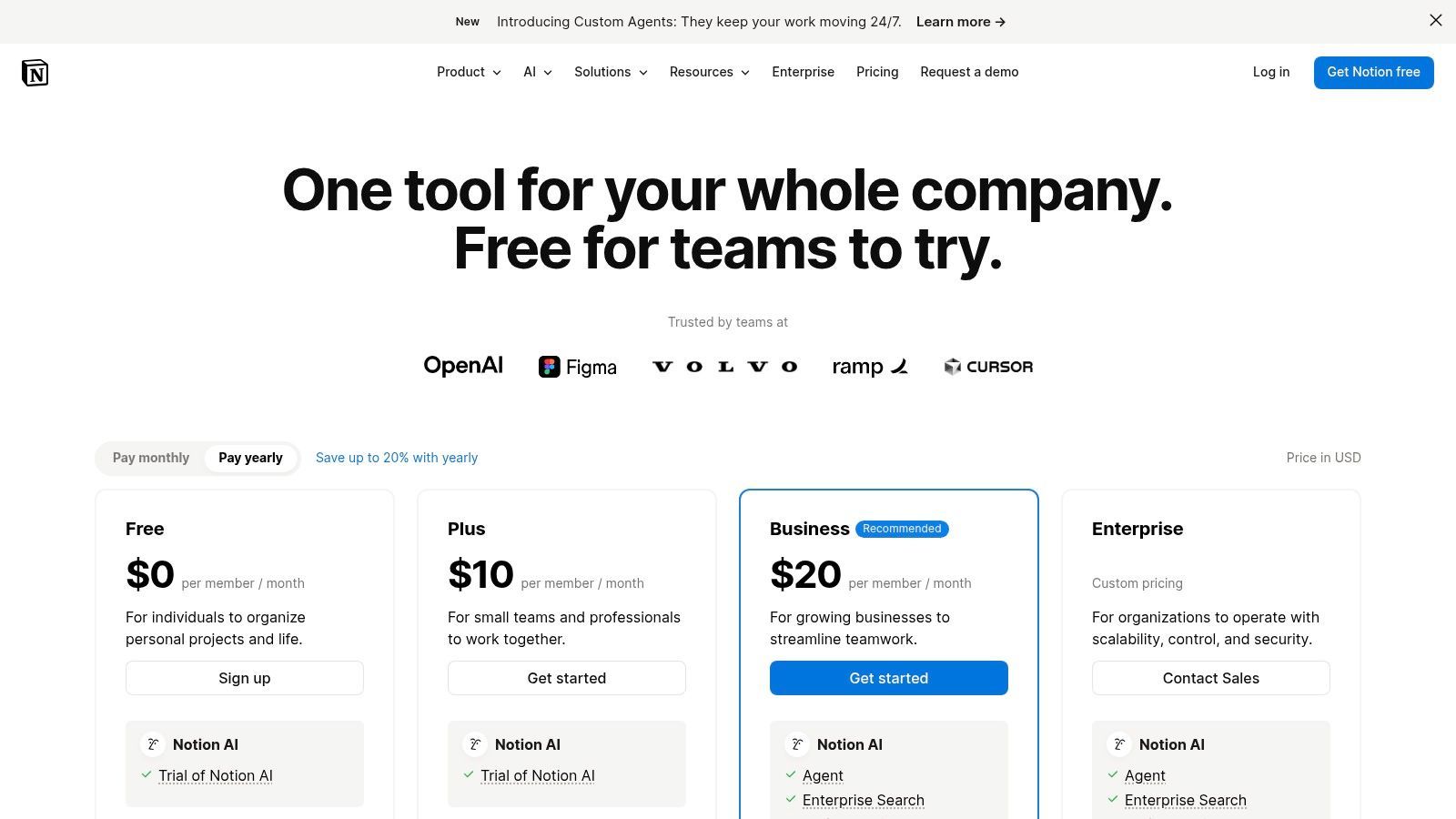 Notion (com Notion AI para Negócios/Empresas)