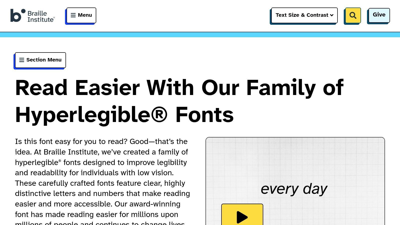 Atkinson Hyperlegible (Braille Institute)