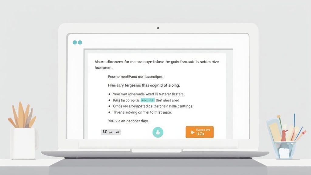 A person working on a laptop with a focused expression, representing the initial proofreading pass.