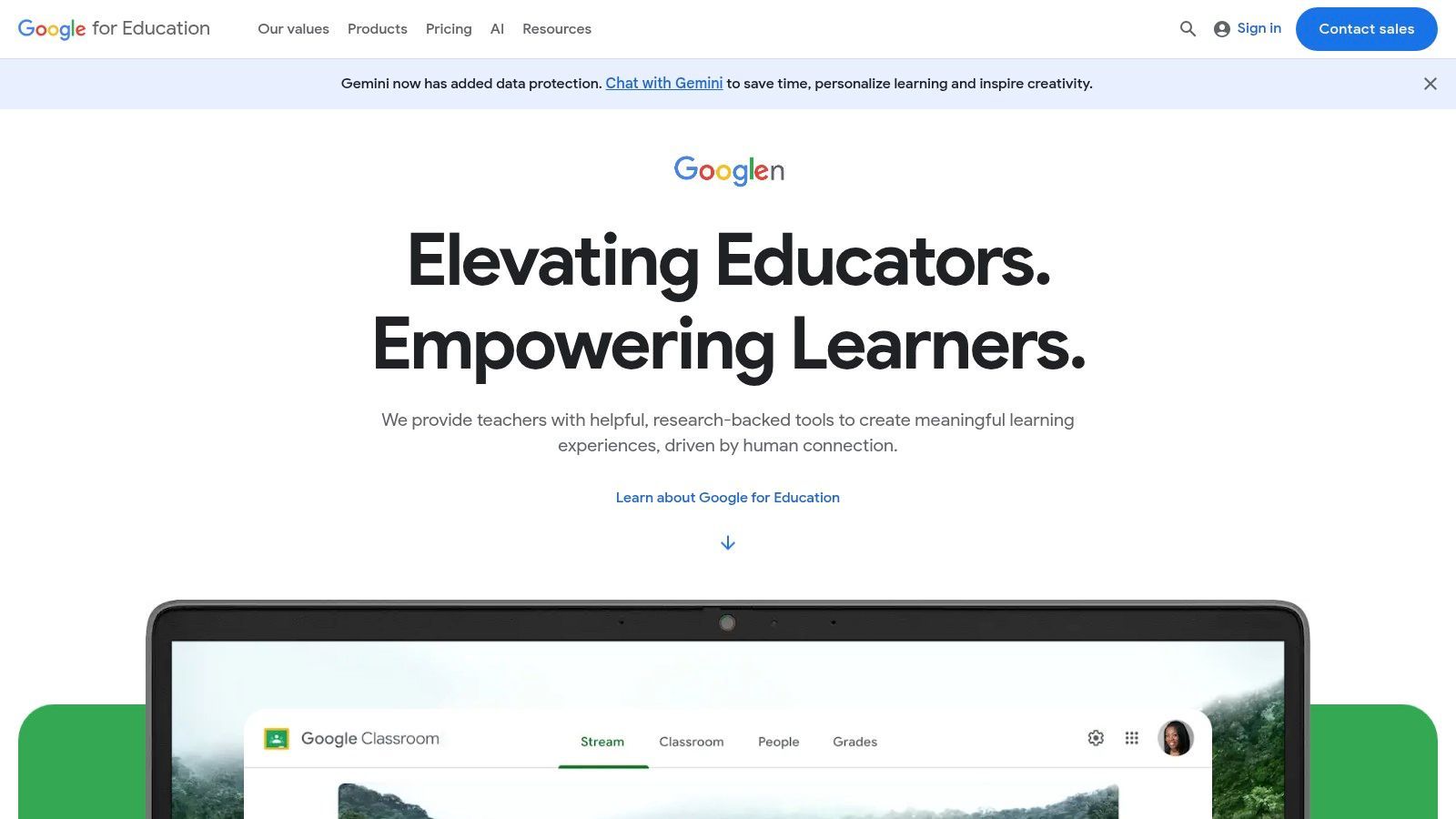 Google for Education (Google Workspace for Education and Classroom)