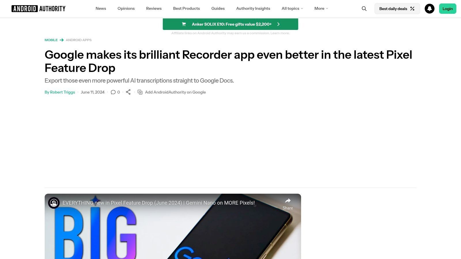 Google Recorder (Pixel)