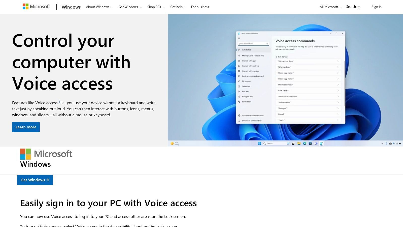 Microsoft Windows 11 – Voice Access and Voice Typing